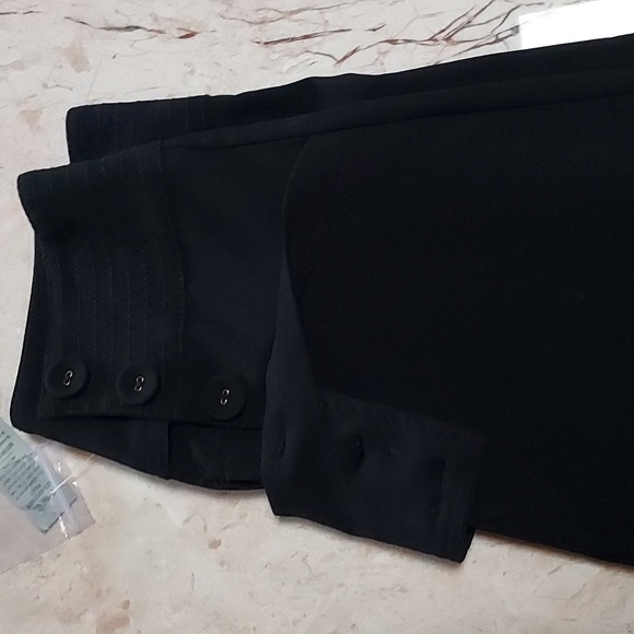 NWT- CACHE- Size 2 Black Flare Leg Dress Slacks - Picture 7 of 8